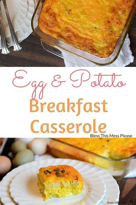 Easy Egg And Potato Breakfast Casserole Bless This Mess