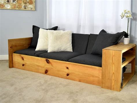 Sure we've all seen convertible sofas that transform into a double bed and even easy chairs that convert to single beds but have you ever seen a couch that can become bunk beds? How to Build Space-Saving Sofa Bed for Under $150