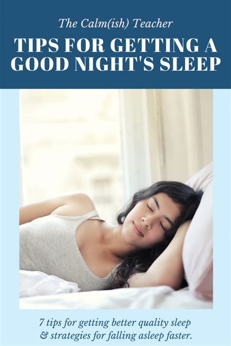 Tips For Getting A Good Nights Sleep Good Night Sleep How To Relieve Stress How To Sleep Faster