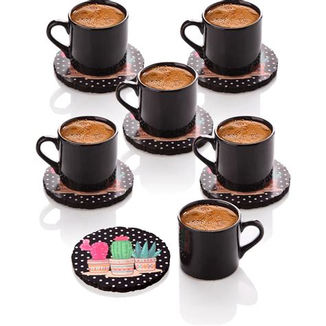 Glore Adriana Pcs Turkish Coffee Cup Set