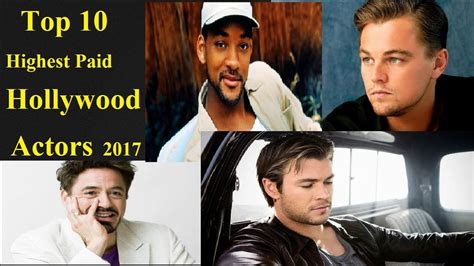 Top 10 Highest Paid Hollywood Actors Valuable Actors Youtube
