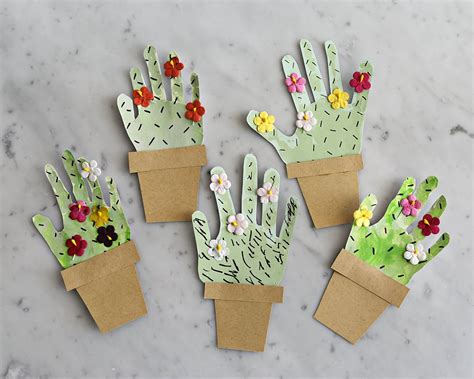 Cactus Handprint Craft An Easy Handprint Art Idea Childhood Magic