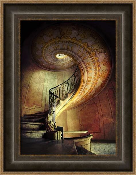 Decorated Spiral Staircase Framed Print By Jaroslaw Blaminsky