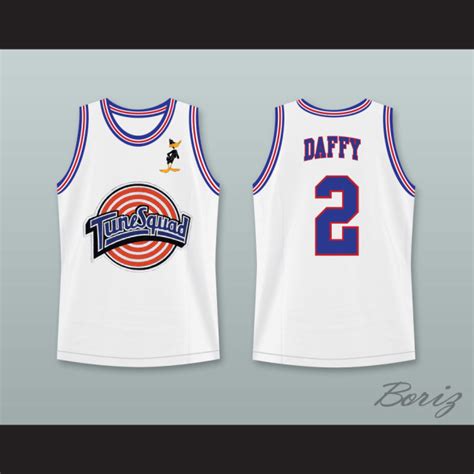 Space Jam Daffy Duck 2 Tune Squad Basketball Jersey With Daffy Duck Patch