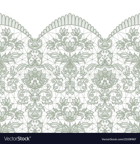 Seamless Green Lace Royalty Free Vector Image Vectorstock