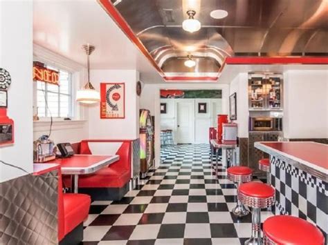 With small dishwashers for small spaces in this super small kitchen, a retro menu board adds a fun greasy spoon diner vibe to the wall. 47 best images about 50s Diner Kitchens on Pinterest ...