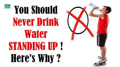 You Should Never Drink Water Standing Up Heres Why Youtube
