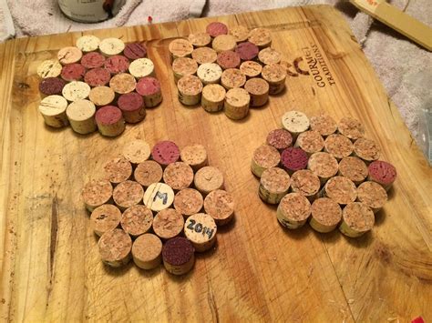 Drink Coasters Made From Used Wine Corks I Love To Repurpose And My