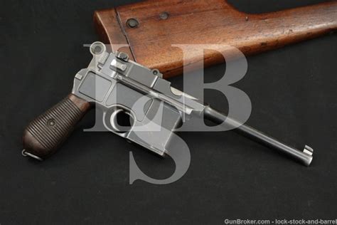 Mauser C96 C 96 Broomhandle Large Ring 763mm 30 Semi Auto Pistol 1899