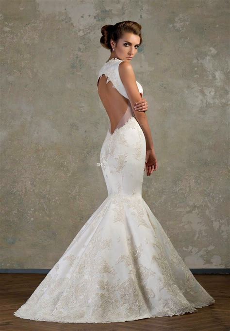 Backless Lace Sexy Mermaid Wedding Dresses Ideas