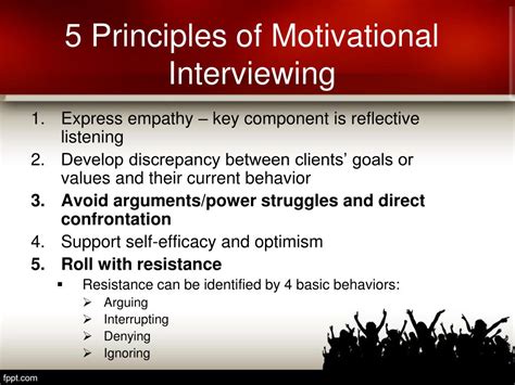 What Are The 4 Principles Of Motivational Interviewing Cloudshareinfo