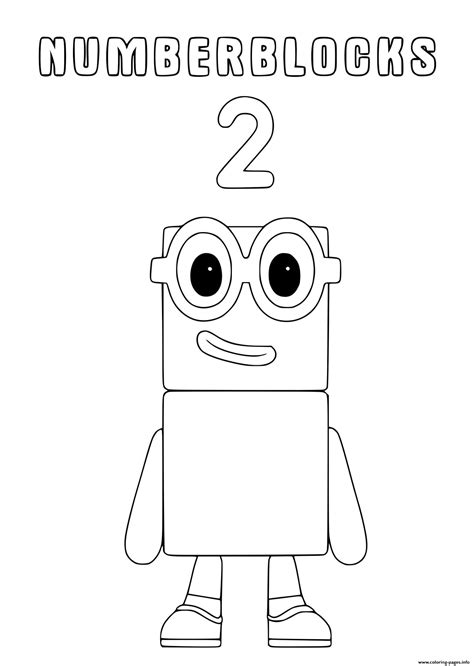 Number Blocks Coloring Pages Coloring Pages