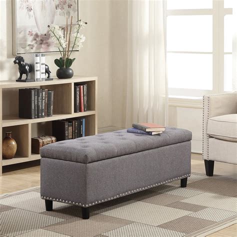 Bedroom Benches With Arms Silverwood Madeline Beige Upholstered