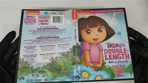 Dora The Explorer Doras Double Length Adventures Bilingual Dvd Cover Cd Artwork Hd Unboxing
