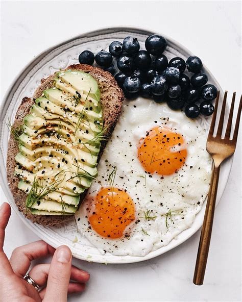 Fried Eggs And Avocado Toast Breakfast Plate By Wildlywholesome Quick