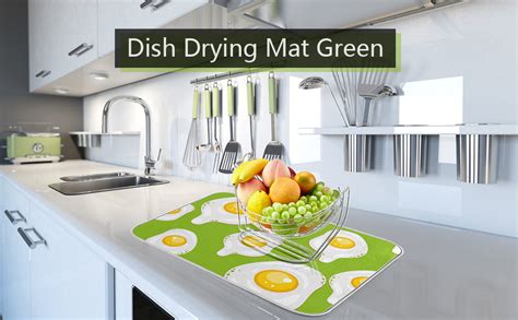 Absorbent Dish Drying Mat 18x24 Inch Kitchen Counter