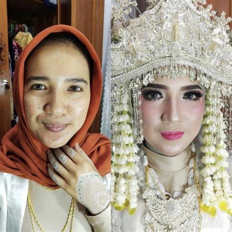 Asian Brides Before And After Wedding Makeup Pics