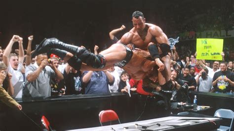 The Rock Hits Triple H With The Pedigree Judgment Day 2000 Youtube