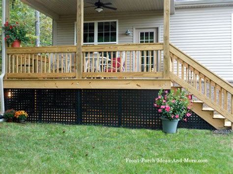 Maximize the wasted space under your deck with this expert advice and design inspiration. Porch Skirting | Deck skirting, Under decks, Vinyl lattice ...