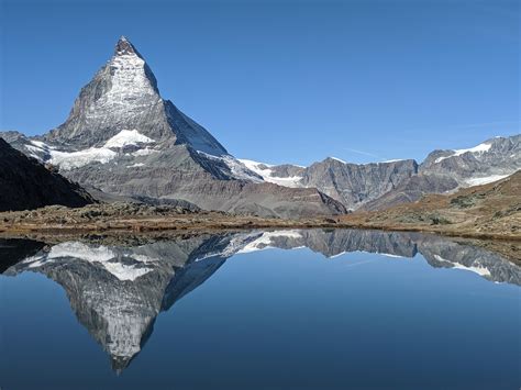 Matterhorn 4474 M Reflected In Riffelsee Lake Zermatt 4032x3024