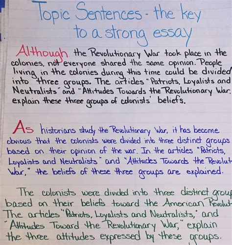 How To Write A Topic Sentence For A Persuasive Essay Aitken Words