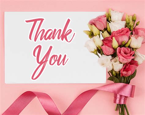 Bouquet Of Flowers To Say Thank You Free Birthday Thank You Ecards