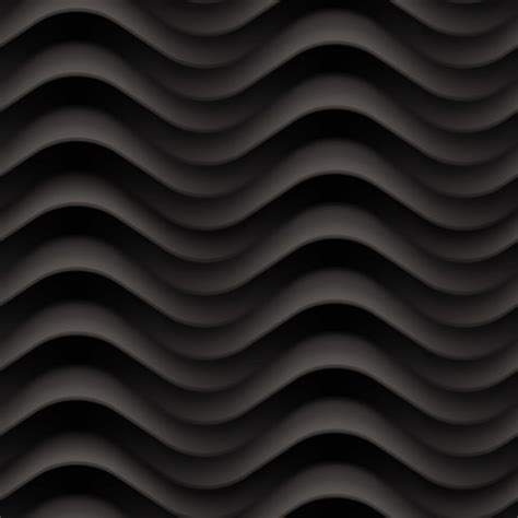 Black Wavy Texture Pattern Seamless Vector 05 Free Download