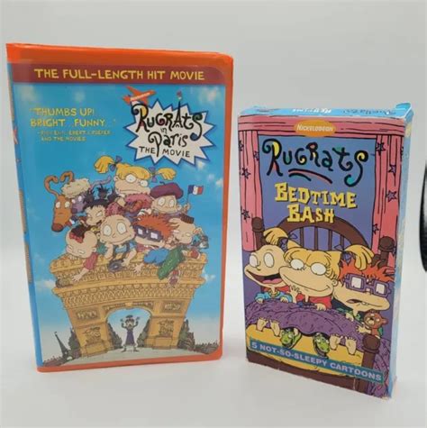 Rugrats Vhs Lot Nickelodeon Rugrats In Paris Bedtime Bash Discover