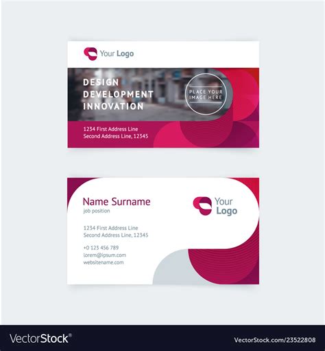 Creative Business Card Template Royalty Free Vector Image