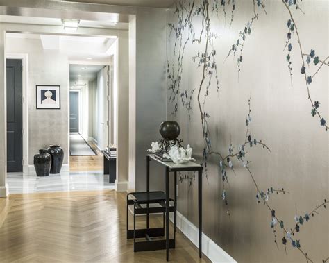 24 Wallpapered Foyers For A Gorgeous Home Entrance Hallway Wallpaper