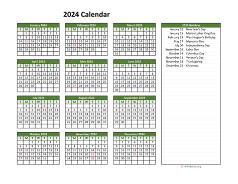 2024 Federal Holidays In United States Qualads 2024 Calendar Printable