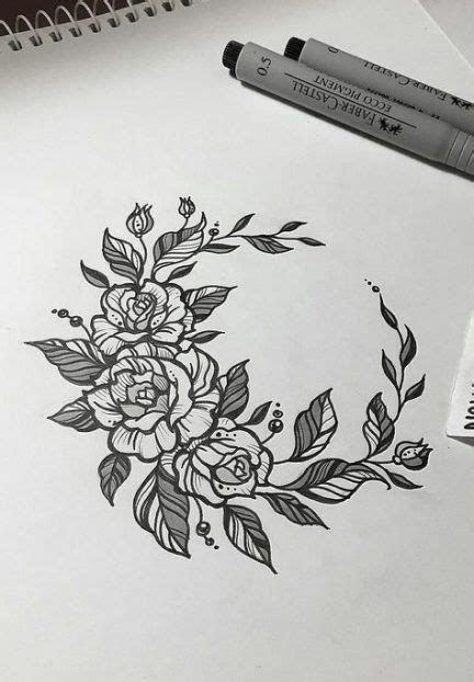 See more ideas about floral tattoo, body art tattoos, tattoos. Flowers sketch circle 41+ ideas for 2019 #flowers | Roses ...