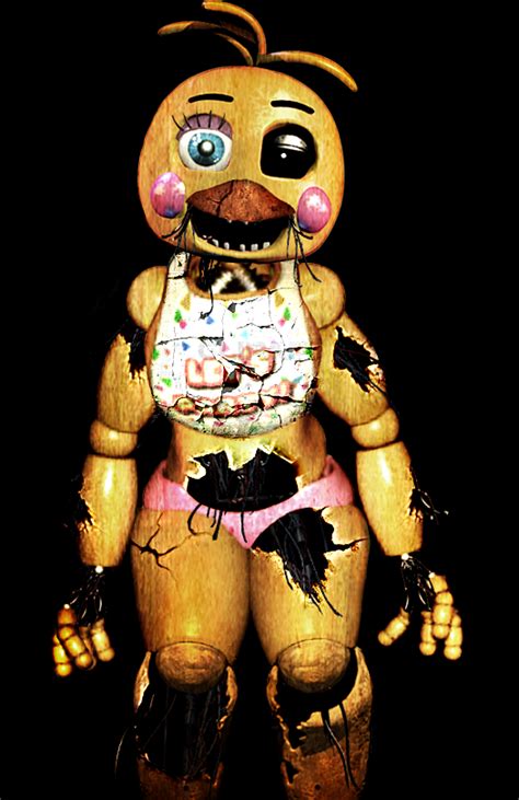 Five Nights At Freddys Withered Toy Chica By Christian2099 On Deviantart