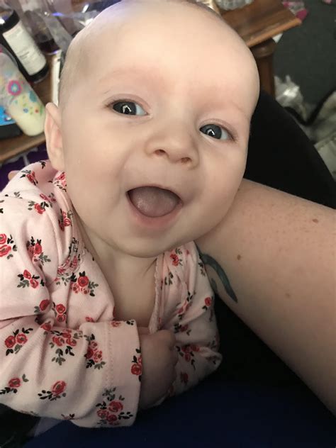 Caught my daughter’s first smile on camera! : r/aww