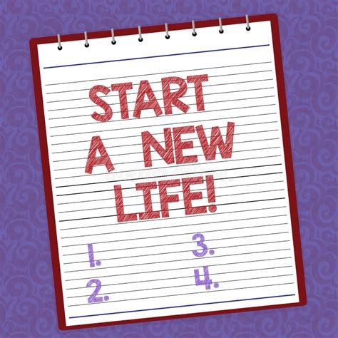 Handwriting Text Writing Start A New Life Concept Meaning Change Your