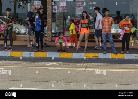 Pattayathailand April 132019beachroad Thai People Were Waiting For