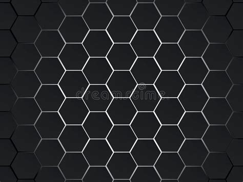 Dark Gray And White Hexagons Modern Geometrical Vector Abstract