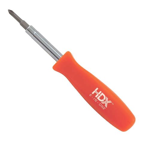 Hdx 3 14 In 6 In 1 Screwdriver 120sd12d The Home Depot