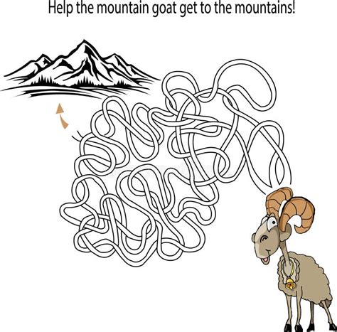 38 Maze Goat Stock Illustration Illustration Of Beautiful 277668119