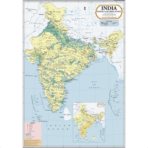 India Power Irrigation Map Dimensions X Centimeter Cm At Best Price In Delhi Vidya