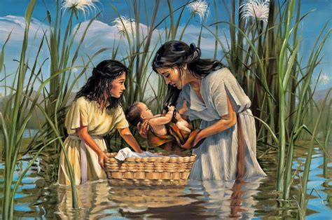 A Mothers Sacrifice Johebed Miriam And Moses By Artist Megan Rieker Prophets Of The