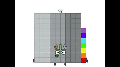 Numberblock 97 Cant Moved Youtube