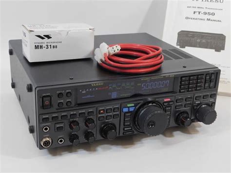 Yaesu Ft 950 Hf 50mhz Ham Radio Transceiver Yaesu Box Microphone