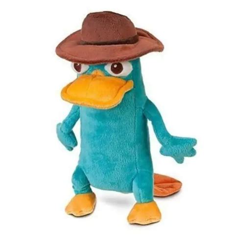 PHINEAS AND FERB Perry The Platypus Plush 14 Agent P NWT USA SELLER