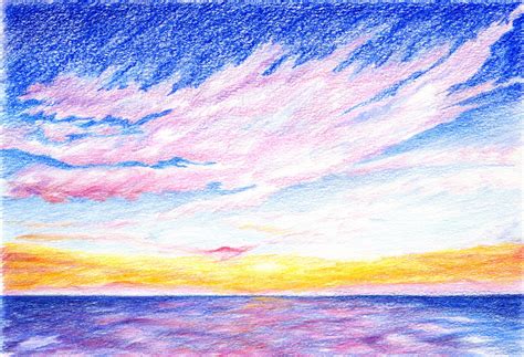 Sunset Pencil Sketch