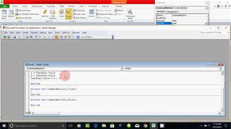Excel Vba Programming Text And Label Tool Youtube
