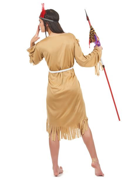 Indianerin Squaw Damenkostüm Beige Günstige Faschings Kostüme Bei