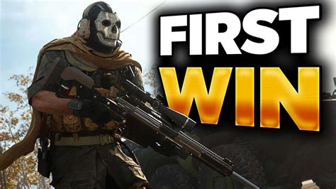 First Solo Win Call Of Duty Warzone Youtube