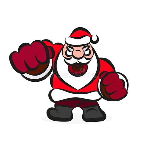 Cartoon Illustration Of Evil Santa Claus Stock Vector Illustration Of