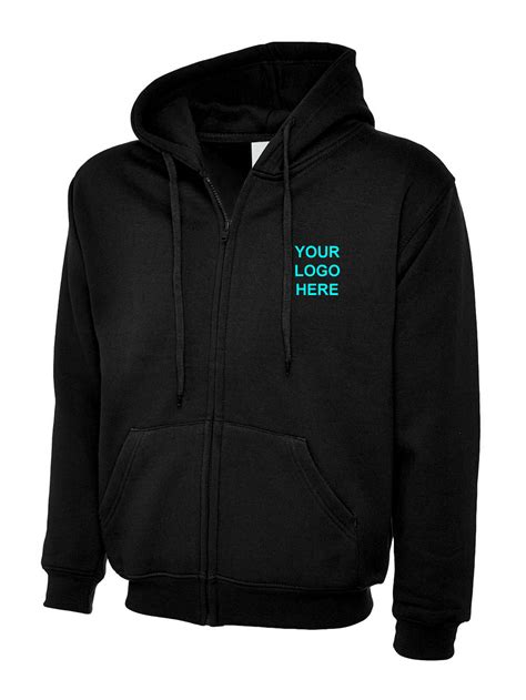 Hoody Zipped Inc Left Chest Embroidery